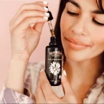 Cold Pressed Organic Coriander Seed Oil in a Dropper Bottle